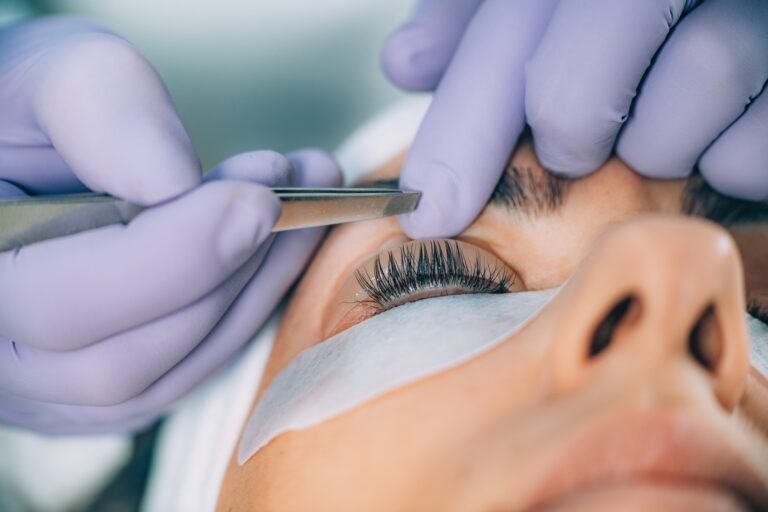Cosmetologist Doing Lash Lifting